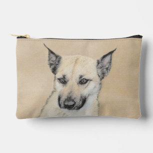 Bolsito Accesorio Pequeño Chinook Puppy Apuntó Orejas Pintando Arte De Perro