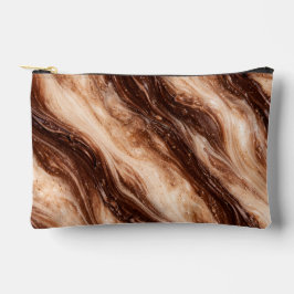 Bolsito Accesorio Pequeño Chocolate Milkshake Marble Texture