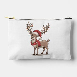 Bolsito Accesorio Pequeño Ciervo Animal Navidad Ciervo Sombrero Santa Navida