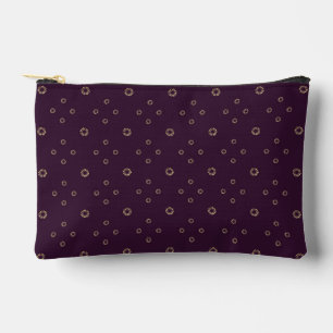 Bolsito Accesorio Pequeño Ciruela Sol de Zinnia Dorada