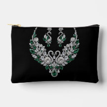 Cisnes de Cristal Esmeralda | Joyería de Lujo