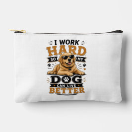 Bolsito Accesorio Pequeño Cita Divertida Trabajo Duro Para Que Mi Perro Pued