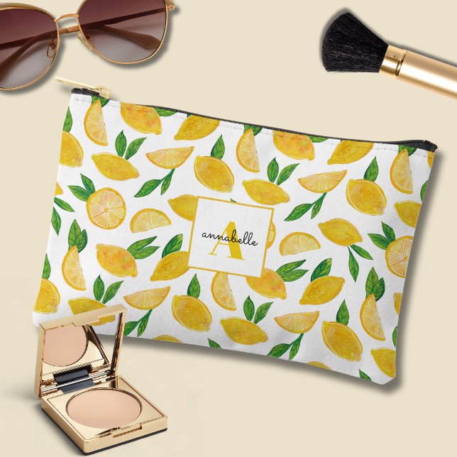 Bolsito Accesorio Pequeño Citrus Lemon pattern (Lemon pattern accessory pouch)