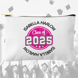 Bolsito Accesorio Pequeño Clase de nombre de graduado rosado 2025