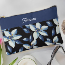 Clásico Blue Elegant Floral Minimal