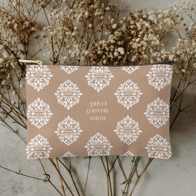 Bolsito Accesorio Pequeño Clásico Damask Regency Beige (Subido por el creador)