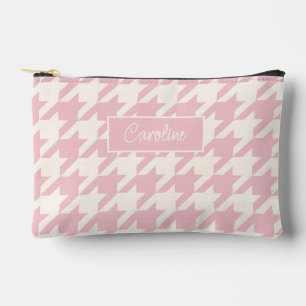 Bolsito Accesorio Pequeño Clásico Polvo Rosa Sonrosado Patrón de Pata de Per