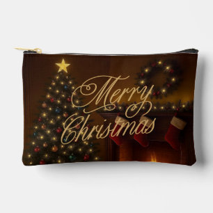 Bolsito Accesorio Pequeño Clásico, tradicional Feliz Navidad