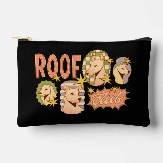 Bolsito Accesorio Pequeño Club de techo / Ilustraciones de perro (Anverso)