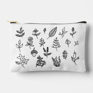 Bolsito Accesorio Pequeño Colección de Arte Botánico Minimalista de Línea