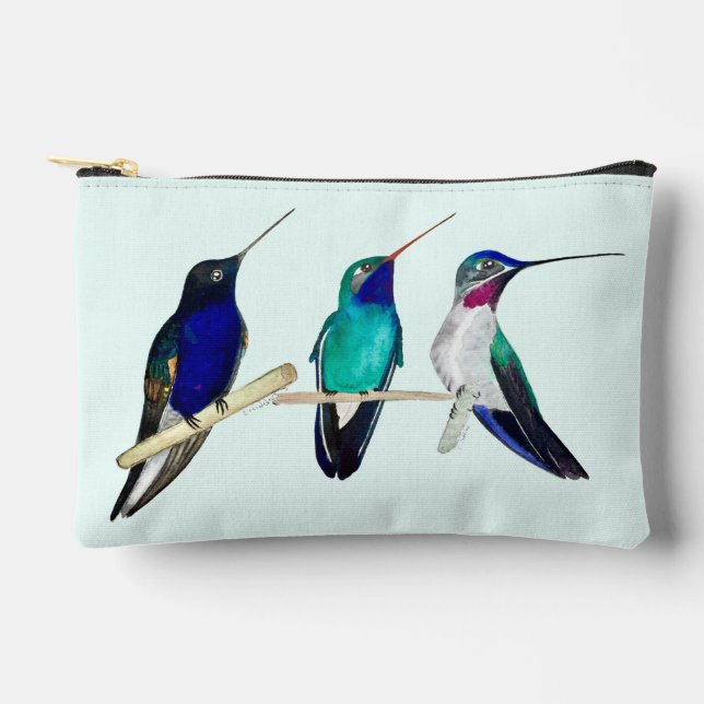 Bolsito Accesorio Pequeño Colibríes (Anverso)