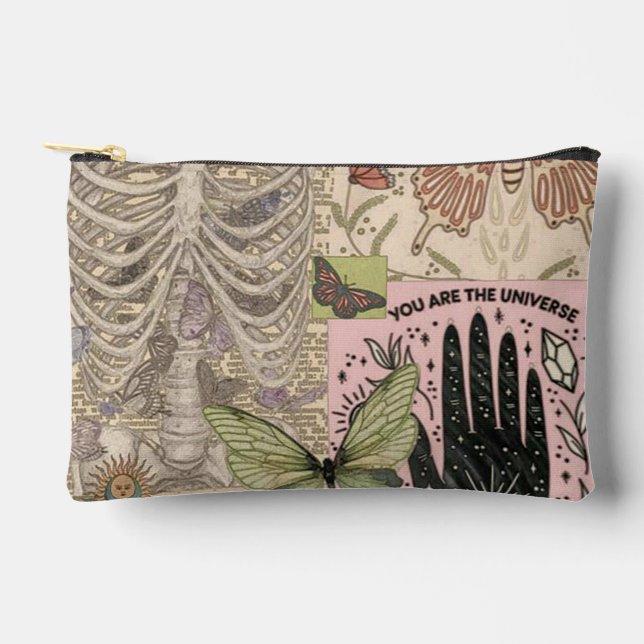 Bolsito Accesorio Pequeño Collage retro (Anverso)