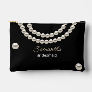 Bolsito Accesorio Pequeño Collar Black Pearl
