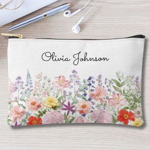 Bolsito Accesorio Pequeño Colorido Flores Bonitas Jardín Floral Personalizad
