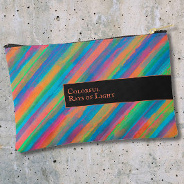 Bolsito Accesorio Pequeño Coloridos Rayos de Luz cayendo en la oscuridad
