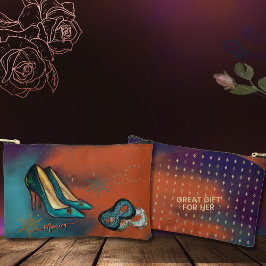 Bolsito Accesorio Pequeño Coloridos tacones altos de Art Déco