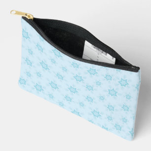 Bolsito Accesorio Pequeño Copos de nieve, hielo azul, helados de nieve, niev
