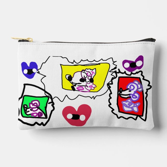 Bolsito Accesorio Pequeño Corazón de caniche  (Anverso)