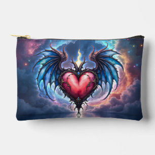 Bolsito Accesorio Pequeño Corazón Llamarada de la Luna – Amor Cósmico Gótico