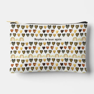 Bolsito Accesorio Pequeño Corazón y patrón de arcoíris, amor oscuro