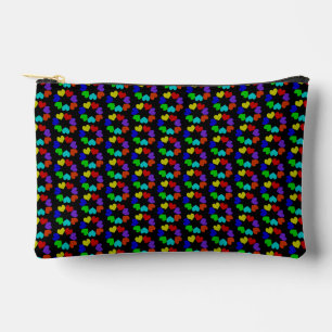 Bolsito Accesorio Pequeño Corazones de amor arcoiris florales estampados