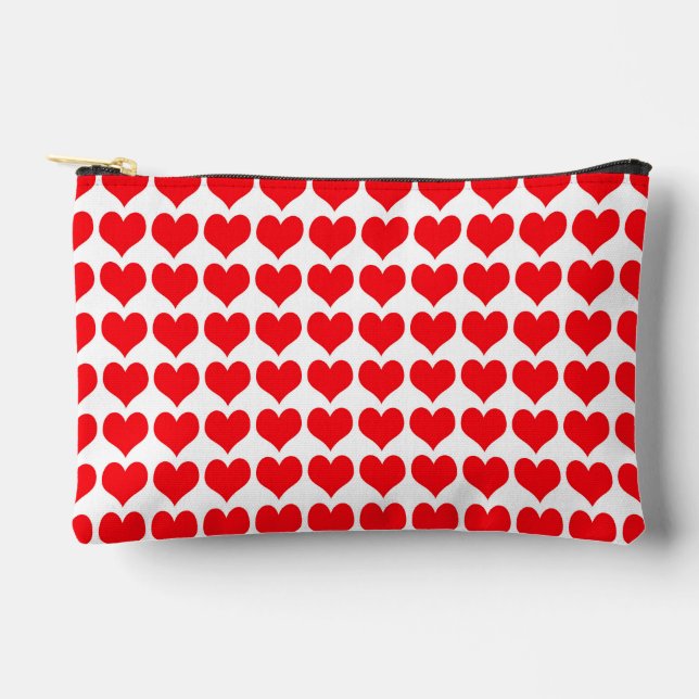 Bolsito Accesorio Pequeño Corazones Rojos Pequeños (Anverso)