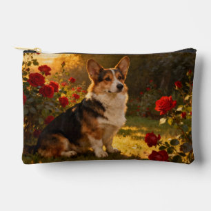 Bolsito Accesorio Pequeño Corgi en las Rosas I