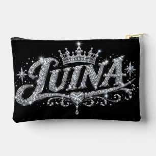 Bolsito Accesorio Pequeño Corona de diamantes de lujo LUINA regalo de nombre