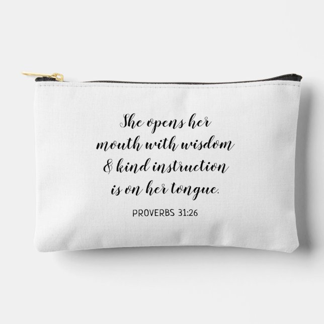 Bolsito Accesorio Pequeño Crear su propio versículo de la Biblia de caligraf (Anverso)