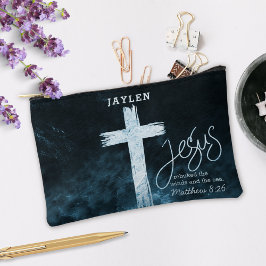 Bolsito Accesorio Pequeño Cruce en el agua Dark Blue Scripting Personalizado