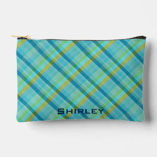 Bolsito Accesorio Pequeño Cuadros Azules de Shirley Taylor