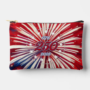 Bolsito Accesorio Pequeño Cumpleaños 250 de América 1776-2026 Fuegos Artific