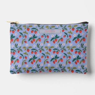 Bolsito Accesorio Pequeño Custom Vintage Cottagecore Strawberry Pattern
