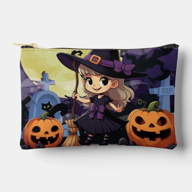 Bolsito Accesorio Pequeño Cute Anime Halloween Witch (Anverso)