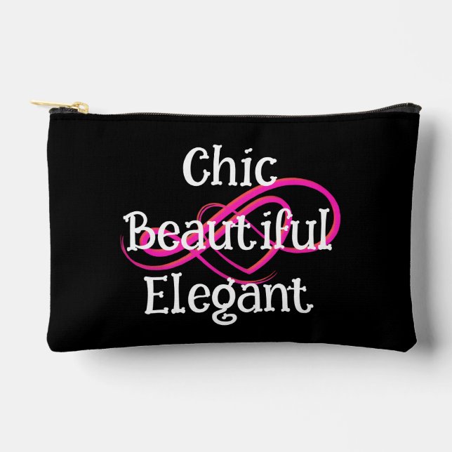 Bolsito Accesorio Pequeño Cute, Beautiful, Elegant Small (Anverso)