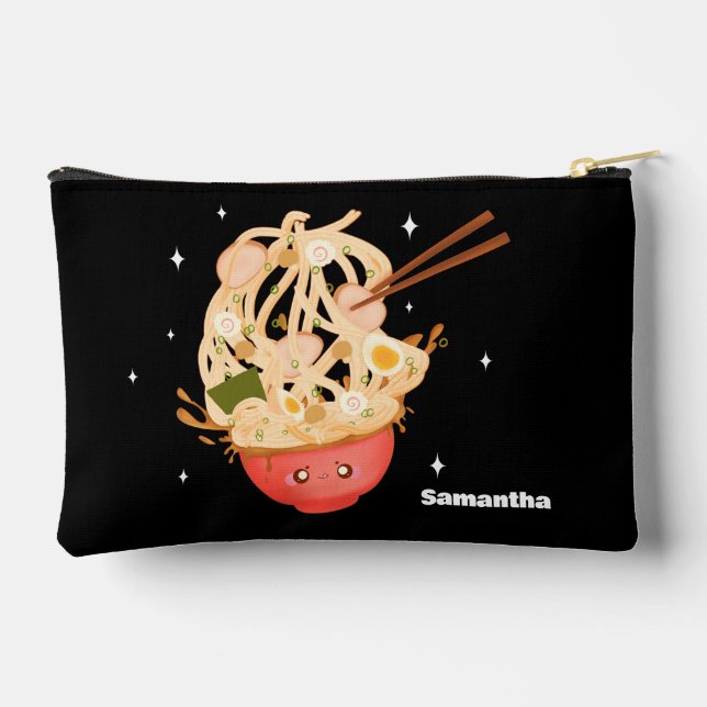 Bolsito Accesorio Pequeño Cute Bowl De Ramen (Reverso )
