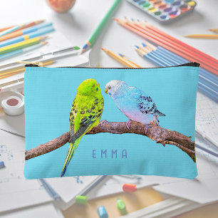 Bolsito Accesorio Pequeño Cute budgie pareja - personalizado