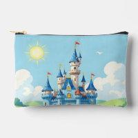 Cute castillo azul y blanco