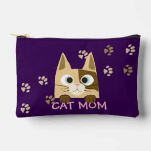Bolsito Accesorio Pequeño Cute "Cat Mom"