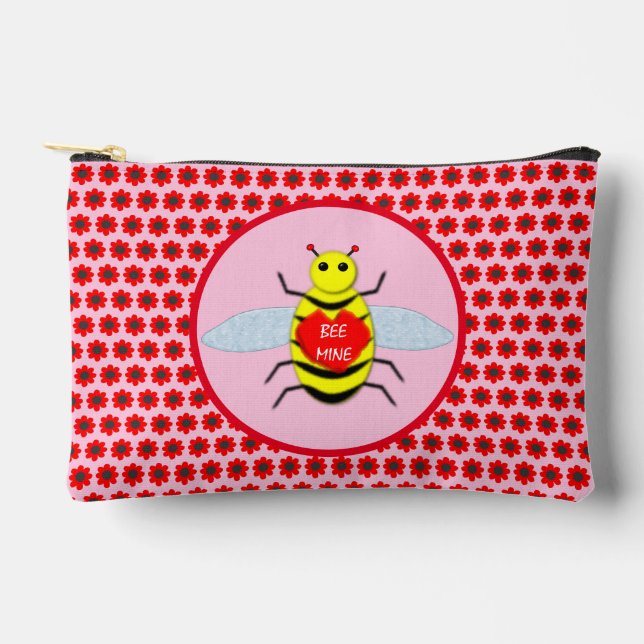 Bolsito Accesorio Pequeño Cute Día de San Valentín Bee (Anverso)