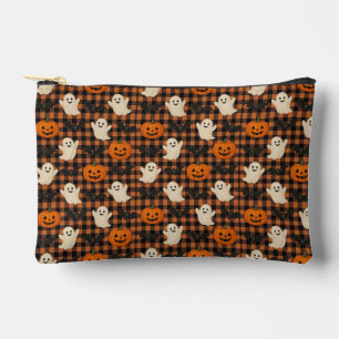 Bolsito Accesorio Pequeño Cute, gingham halloween fanáticos fantasmas de cal