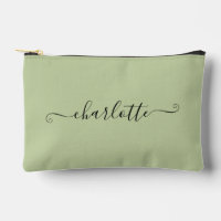 Cute Minimalista Personalizado Nombre | Verde Sage
