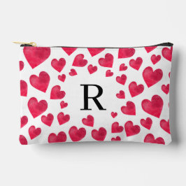 Bolsito Accesorio Pequeño Cute Monogram Valentine's Day Hearts