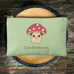 Bolsito Accesorio Pequeño Cute Mushroom Zipped Pouch