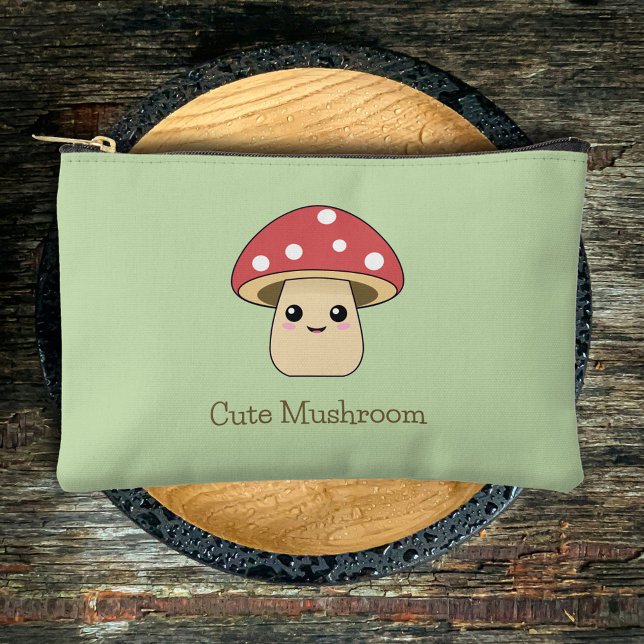 Bolsito Accesorio Pequeño Cute Mushroom Zipped Pouch (Cute Mushroom Zipped Pouch)