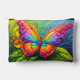 Bolsito Accesorio Pequeño Cuto colorido arte de mariposa creativa