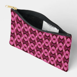 Bolsito Accesorio Pequeño Damasco de corazón rosado