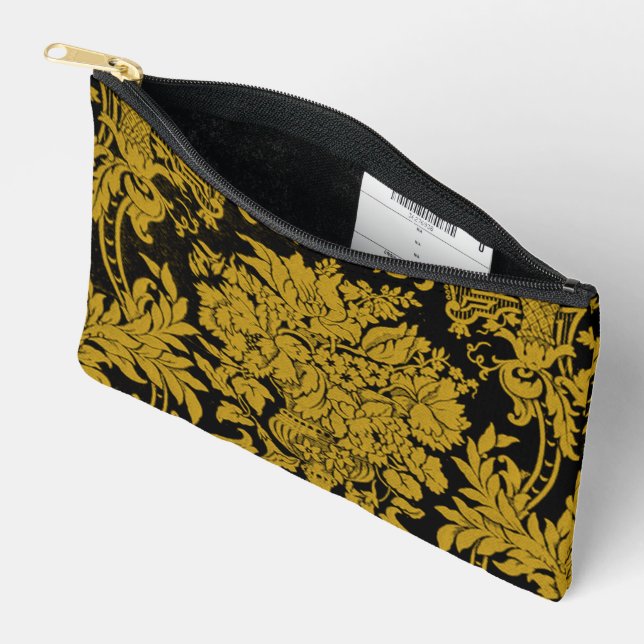 Bolsito Accesorio Pequeño Damasco Dorado Luis XIV (Abierto)