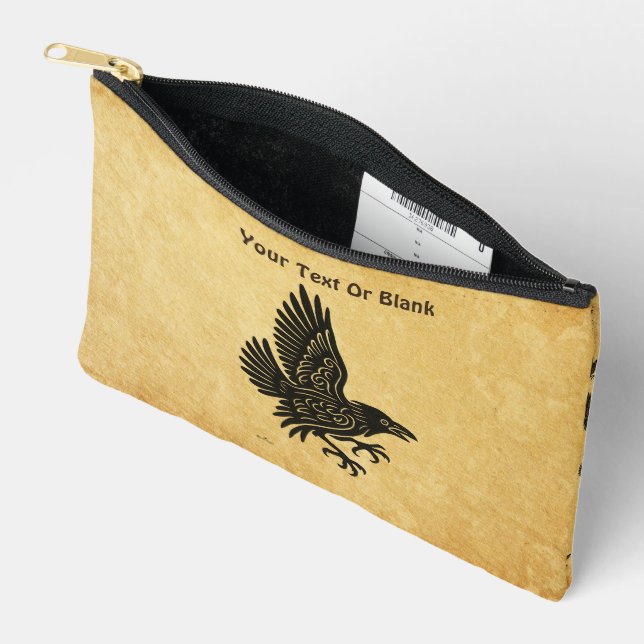Bolsito Accesorio Pequeño Dancing Norse Raven (Abierto)