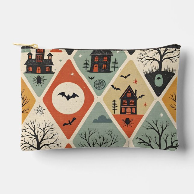 Bolsito Accesorio Pequeño Dark ghost pattern (Anverso)